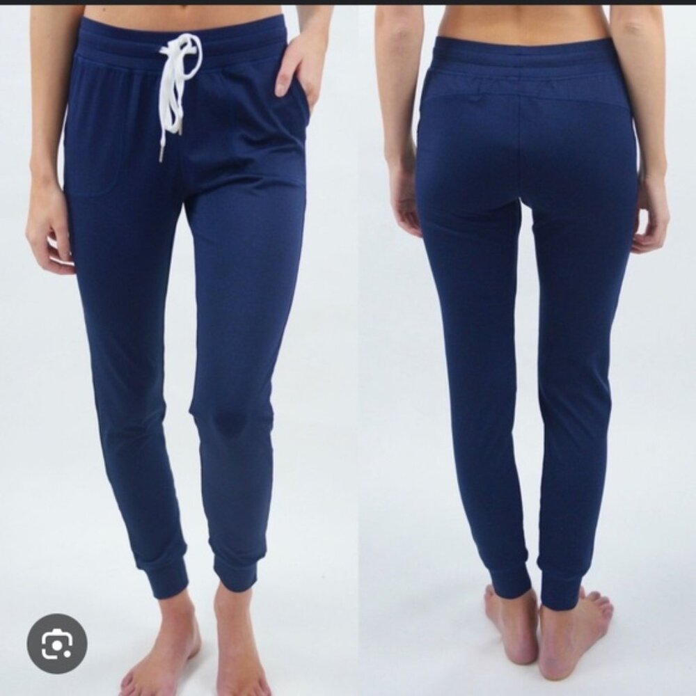 Zyia Active Cozy Navy Blue Pocket Joggersflaw